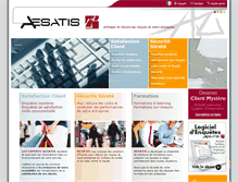 Tablet Screenshot of aesatis.com